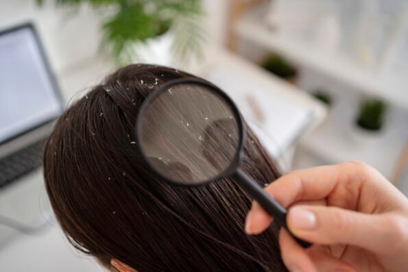 pellicules dans les cheveux